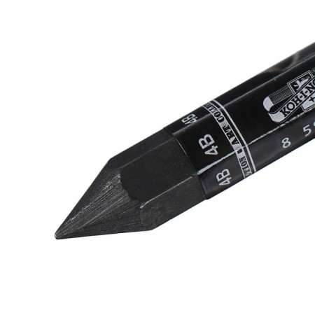 Chernographic (whole-graphite) Koh-I-Noor 8971 4B pencil, thickened-1