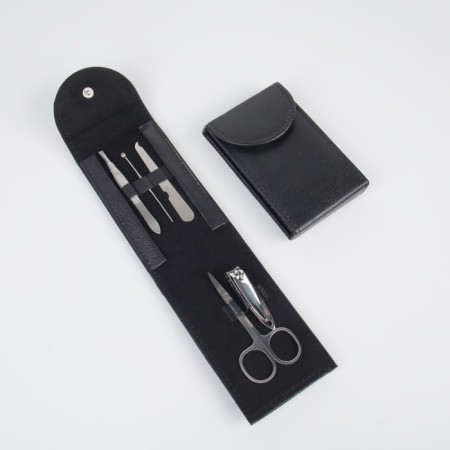 Manicure set, 5 items, in a case, black color-2