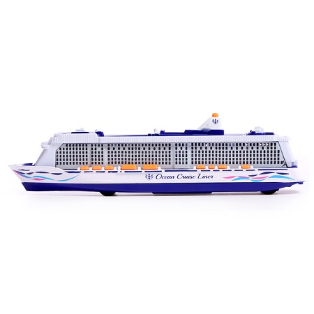 Cruise liner metal, 20 cm, light and sound effects, inertial-1