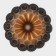 Baking form 26x10.4 cm volcano gold color