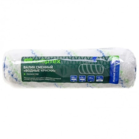 Sixtect -shaped roller 80194, polyester, d = 36 mm, handle d = 6 mm, pile 12 mm, 180 mm-3