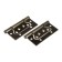 Tundra butter-bearing, 100x70x2.0 mm, universal, without insertion, bronze color, 2 pcs.