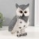 The piggy bank "Owl Big with ears" (gray) 27x17x19.5 cm