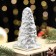Newfly candle "Christmas tree" 10x5cm, silver