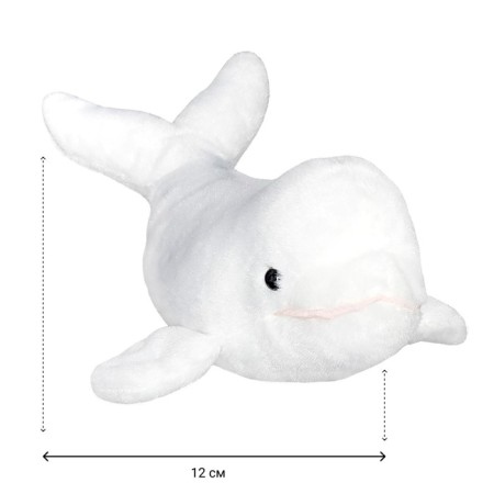 Beluga soft toy, 40 cm-2