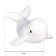 Beluga soft toy, 40 cm