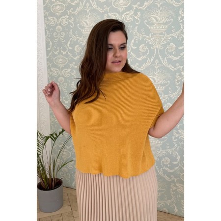 Female jumper, size 50, mustard color-4