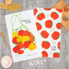 A set of kitchen towels of the share of Love Vegan, 35x60cm-2pcs, 100% cotton
