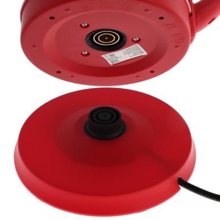 Electric kettle Homestar HS-1028, metal, 1.8 l, 1500 watts, silver-red-6