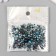 Decor for creativity plastic "Round. Gradent. Blue mermaid" D = 3-8mm, set 10 grams