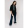 Female T -shirt, size 54, black color