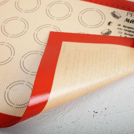 Silicone reinforced rug for baking Makarunomania, 30 x 40 cm-2
