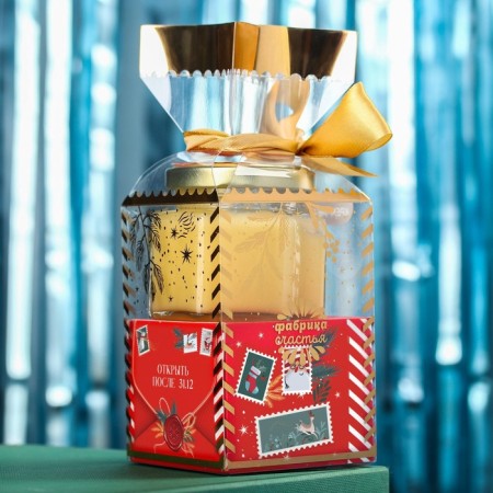 Gift set "New Year's Gift": tea with orange and cinnamon 50 g, creamless cedar cedar, 120 g.-8