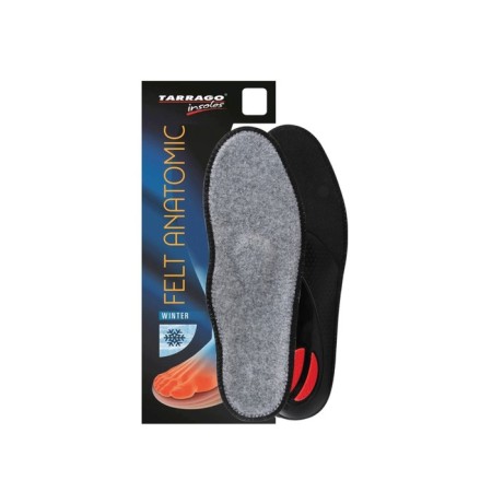 Insoles insulated Tarrago Felt Anatomic, anatomical, felt + latex, size 37-38