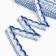 Braid wicker, with a lurex 4.5 cm, in a roll 100 m., Blue-white