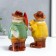 Souvenir Ceramics "Vorozhushki in cloaks - rainy day" Set 2 pcs 16x6.5x10 cm