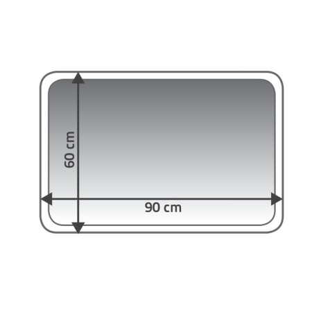 Coins bathroom mat, gray, 60x90 cm-1