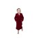 Children's robe with a hood, size 34, burgundy color
