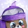 Baby backpack for the girl "Bear", 22x17 cm