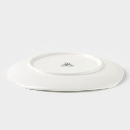 Porcelain dessert plate wilmax ilona, ​​d = 19.5 cm, white color-2