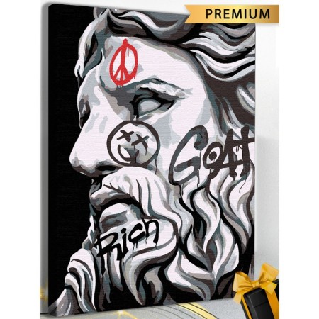Picture on the numbers "Zeus" canvas on the subframe 40 × 60 cm