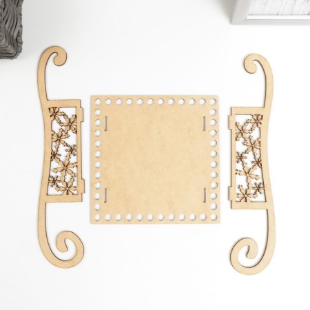 Holler blank "Sani. Type 6" set 3 parts, bottom 15x15 cm-4
