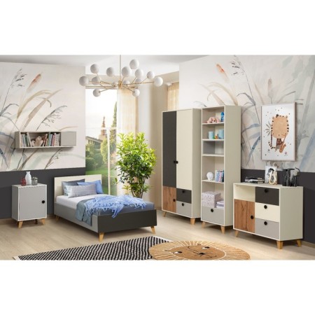 Tumba "Artis" 69.04, 472 × 398 × 700 mm, white / gray color-3