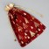 Bag gift plush “heat and love”, Christmas trees, embossing, 20 x 30 cm +/- 1.5 cm, New Year