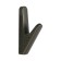 Furniture hook Cappio fawn, one -rod, color graphite, 3 pcs.