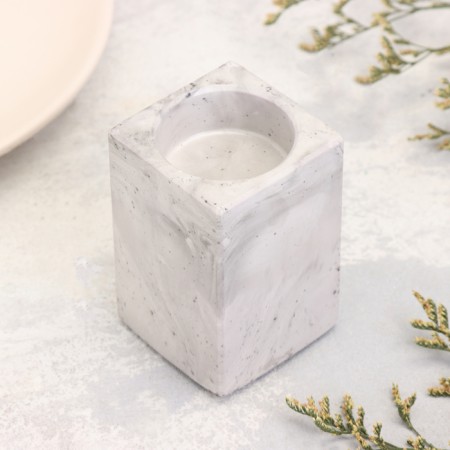 Square Square from gypsum, 5x8cm, marble with black stripes-1