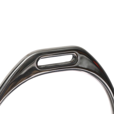 Metal stirrup with rubber inserts, chrome, set 2 pcs-4