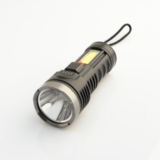 Manual battery flashlight, 3 W+3 W, 1200 mAh, COB, charge indicator