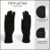 Gloves are female, dimensionless, without insulation, black color