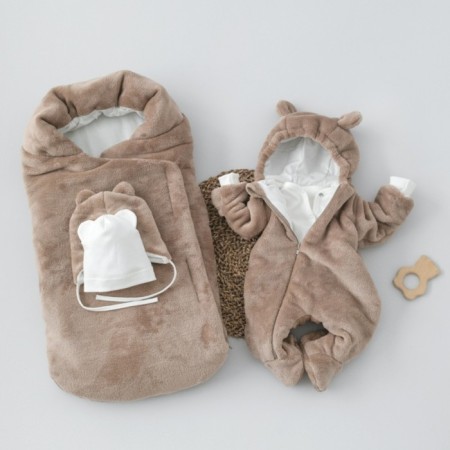 Set for discharge Winter Kinderlitto "Domovyon", 5 items, height 56-62 cm, cappuccino color
