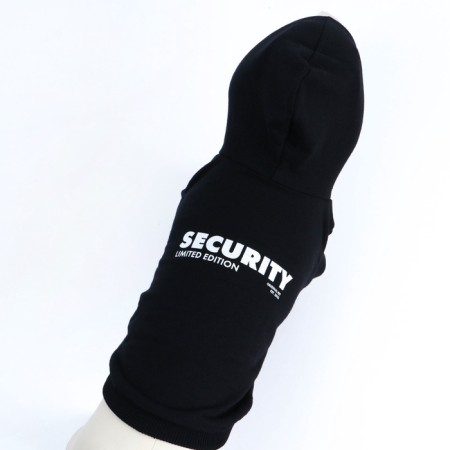 SECURITY sweatshirt for dogs (foot), size L (DS 30, Osh 38-40, OG 52-56), black-9