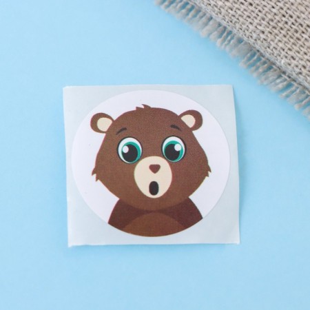 Stickers in the Roll "Friends", 500 pcs, 2.5 x 2.5 cm-4