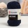 Yarn "Macrame Macrama" 100% polyester 130m/90g (162 blue)