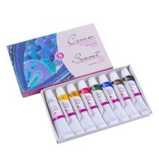 Acrylic paint in a tube, a set of 8 colors x 10 ml, ZHK 