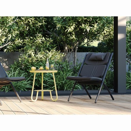 Hakon chair, 600 × 800 × 850 mm, artificial rattan, black color-15