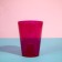 Pot for orchids, 1.2 l, 12.5 × 16.6 cm, plastic, transparent raspberry