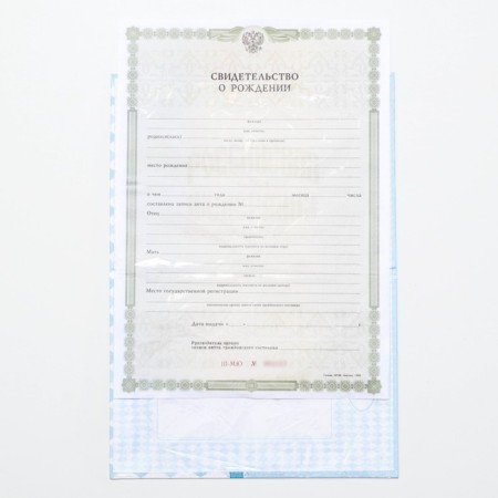 Folder for birth certificate "Bant", for a boy, a5-4