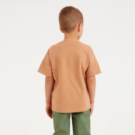 T -shirt Children's Minaku: Basic Line Kids Sand color, height 158-5