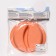Double -sectional plate, caramel color