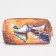 Lightning cosmetic bag, brown color
