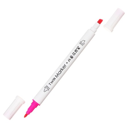 A set of markers 12 colors, bilateral, bullet and mowing tips-8
