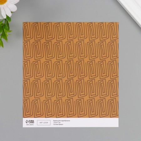 Scrapbooking paper bilateral "Greece" density 180 grams set 10 pcs 15.5x17 cm-3