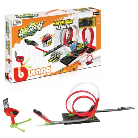 Set of Game BBURAGO GOGEARS EXTREME SUPERSONIC LAUNCH, Autotrek, with an inertial machine