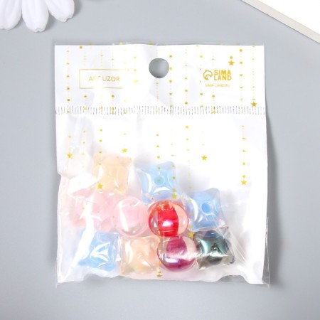 Busina Acryl with the undersized hole "Pillow - Color inside" MICS MIX 1.3x1.3 cm-3
