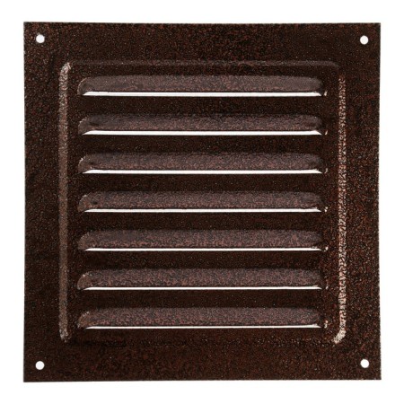 Ventilation grate Zein luxury RM1717M, 175x175 mm, with a grid, metal, copper antique-3