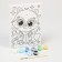 Picture on numbers for children "Raccoon with headphones", 21 x 15 cm